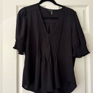 1. State Women's Black Button-Front Blouse